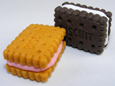 Biscuit Erasers, Set of 2