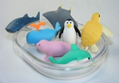 Ocean Creature Erasers in Gift Box, Set of 7